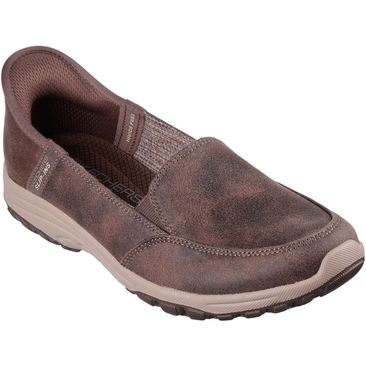 Women's Wide Fit Skechers 158699 Reggae Fest 2.0 Classically Shoes in Chocolate - Image 1
