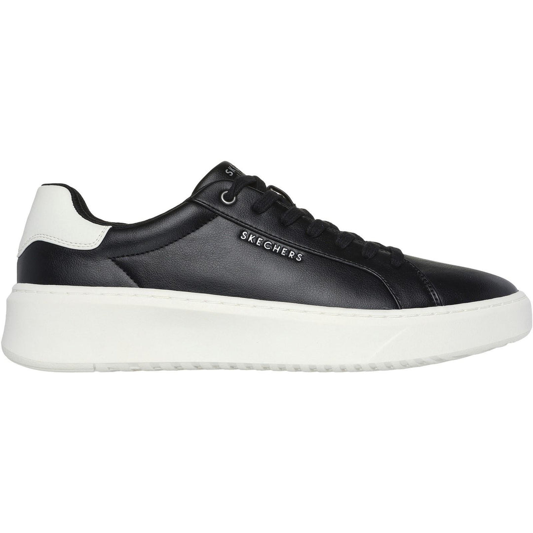 Women's Wide Fit Skechers 183175 Court Break Suit Sneakers in Black - Image 5