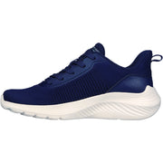 Skechers 117470 Wide Bobs Squad Wave Trainers Navy-4