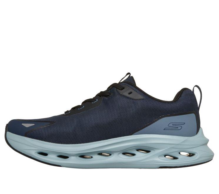 Men's Wide Fit Skechers 220417 Max Cushioning Glide Step Tukker Trainers in Navy/Blue - Image 4