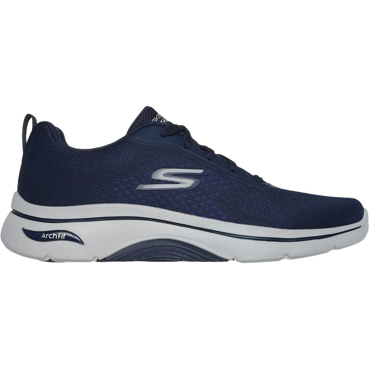 Men's Wide Fit Skechers 216516 Go Walk Arch Fit 2.0 Idyllic 2 Trainers in Navy - Image 1