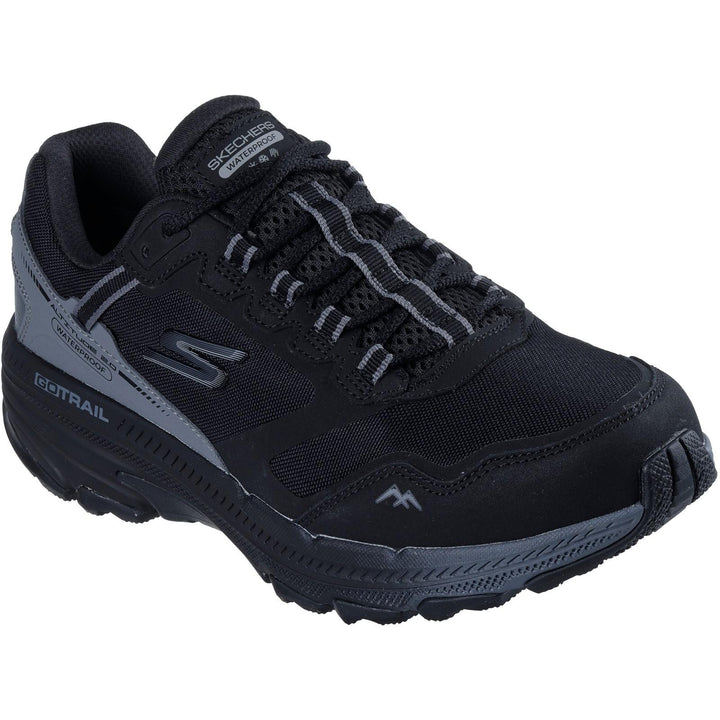 Women's Wide Fit Skechers 129526 Go Run Trail Altitude 2.0 Trainers in Black/Charcoal - Image 1