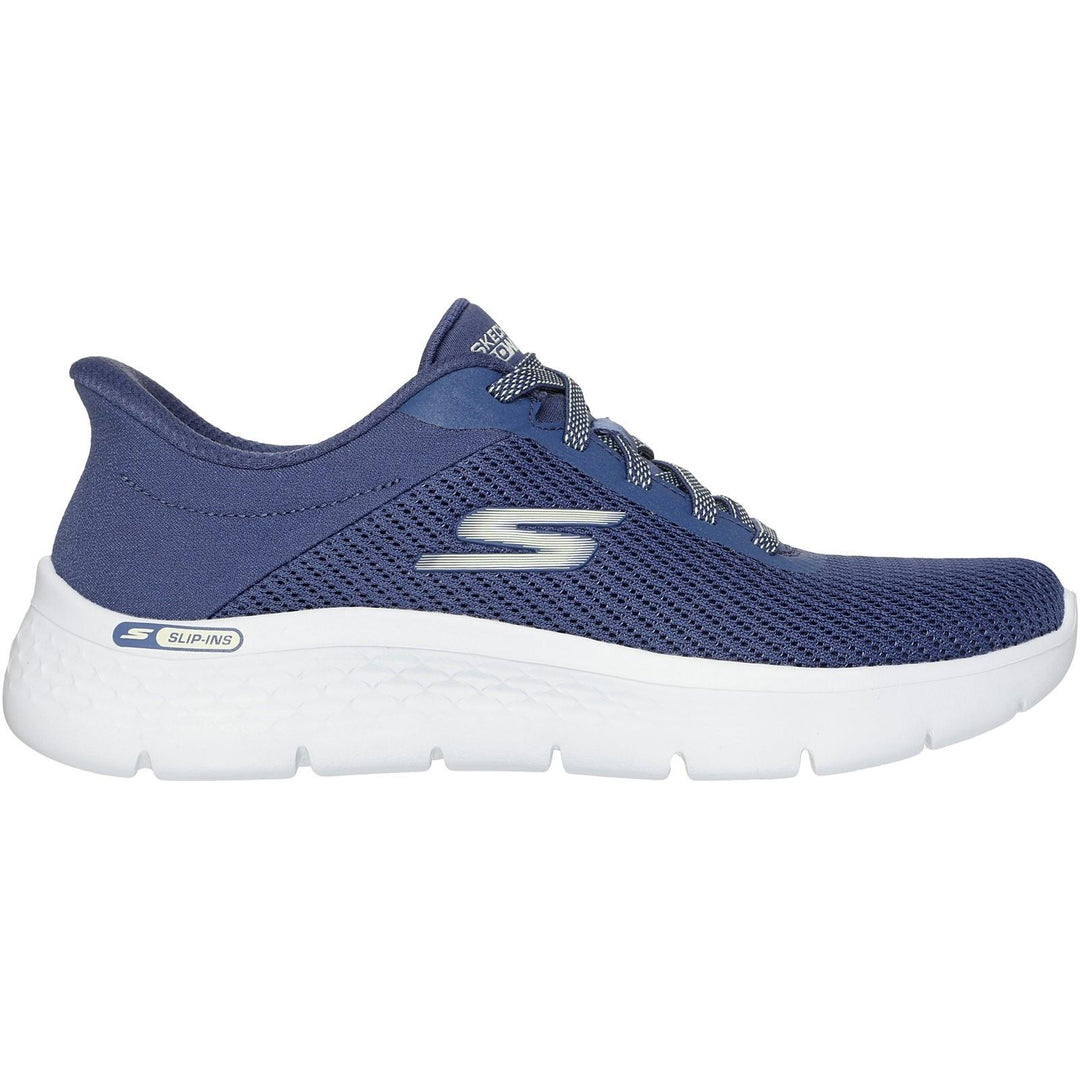 Women's Wide Fit Skechers 125516 Slip-ins Go Walk Flex Carla Trainers in Black - Image 10