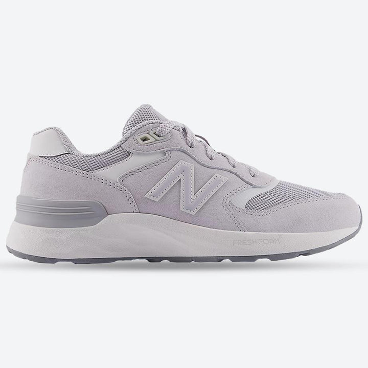 Women's Wide Fit New Balance WW880BA7 Walking/Running Trainers in Pearl/Grey - Image 1