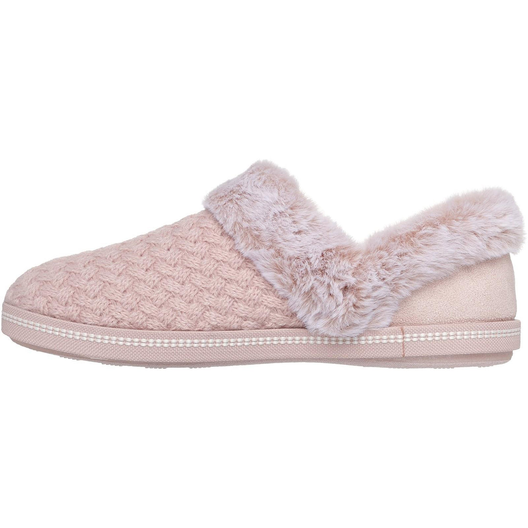 Women's Wide Fit Skechers 169041 Cozy Campfire Frosty Promise Slippers in Black - Image 7