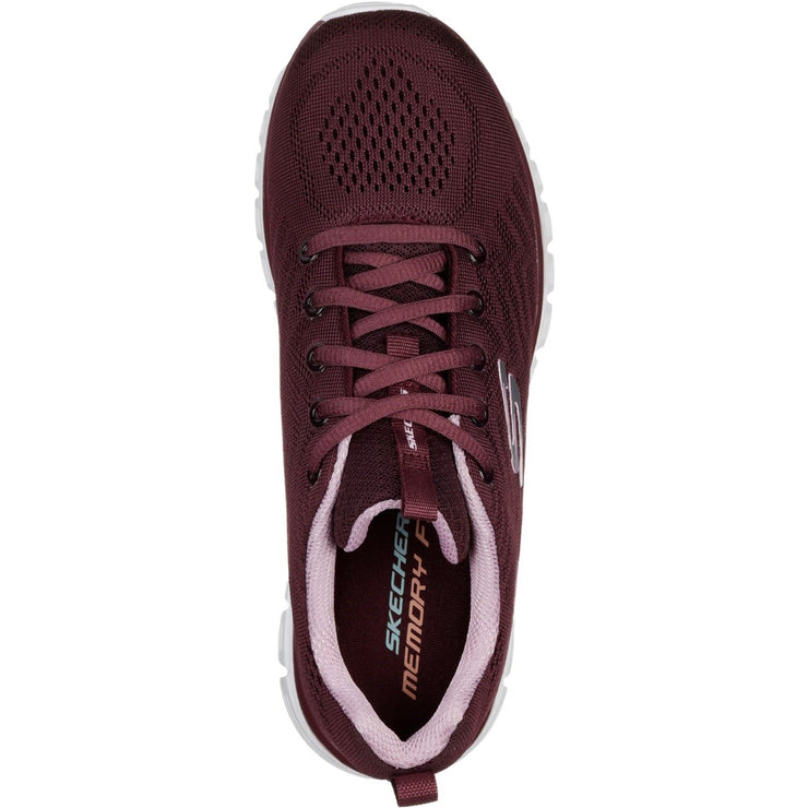 Skechers 12615 Graceful Get Connected Trainers Wine-3