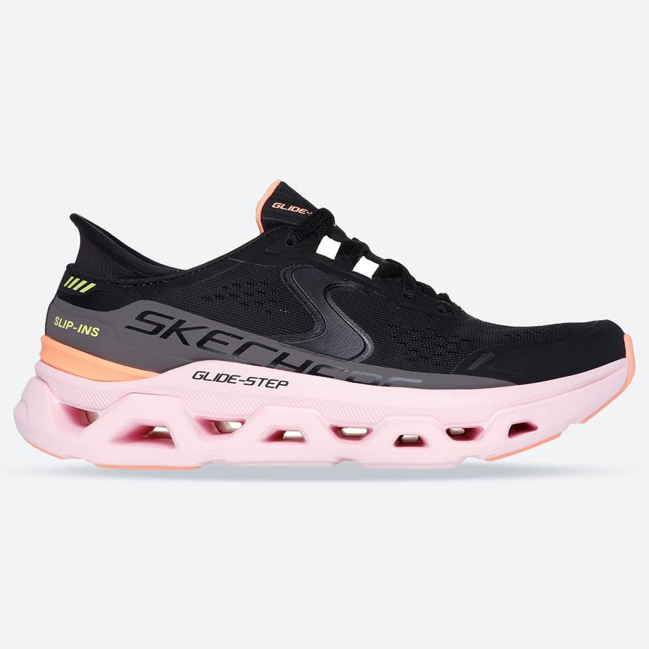 Women's Wide Fit Skechers 150510 Slip-ins Glide Step Altus Trainers in Black/Multi - Image 1