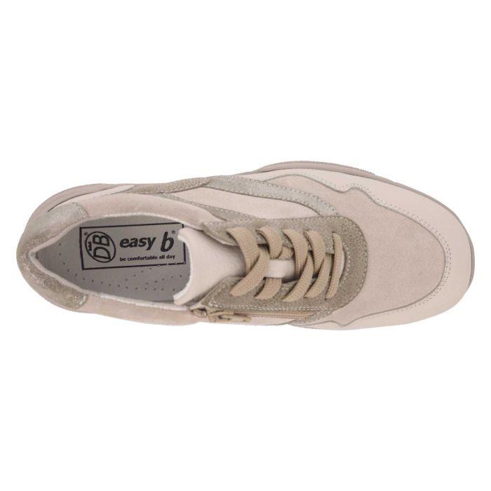 Women's Wide Fit DB Watercress Trainers in Navy Leather / Suede - Image 12