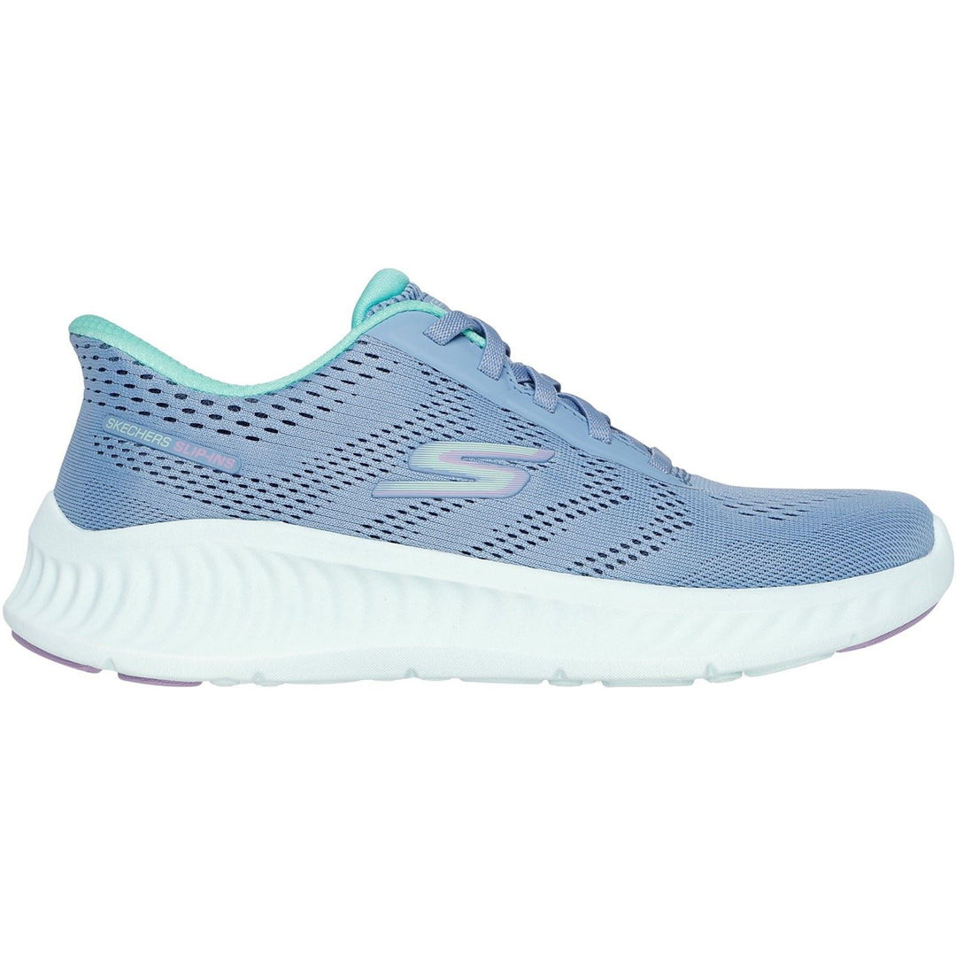 Women's Wide Fit Skechers 125643 Slip-ins Go Walk Now Khloe Trainers