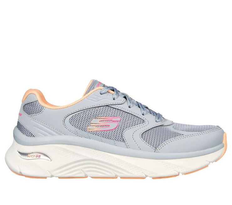Skechers 149686 Wide Relaxed Arch Fit D'lux Trainers Grey-1