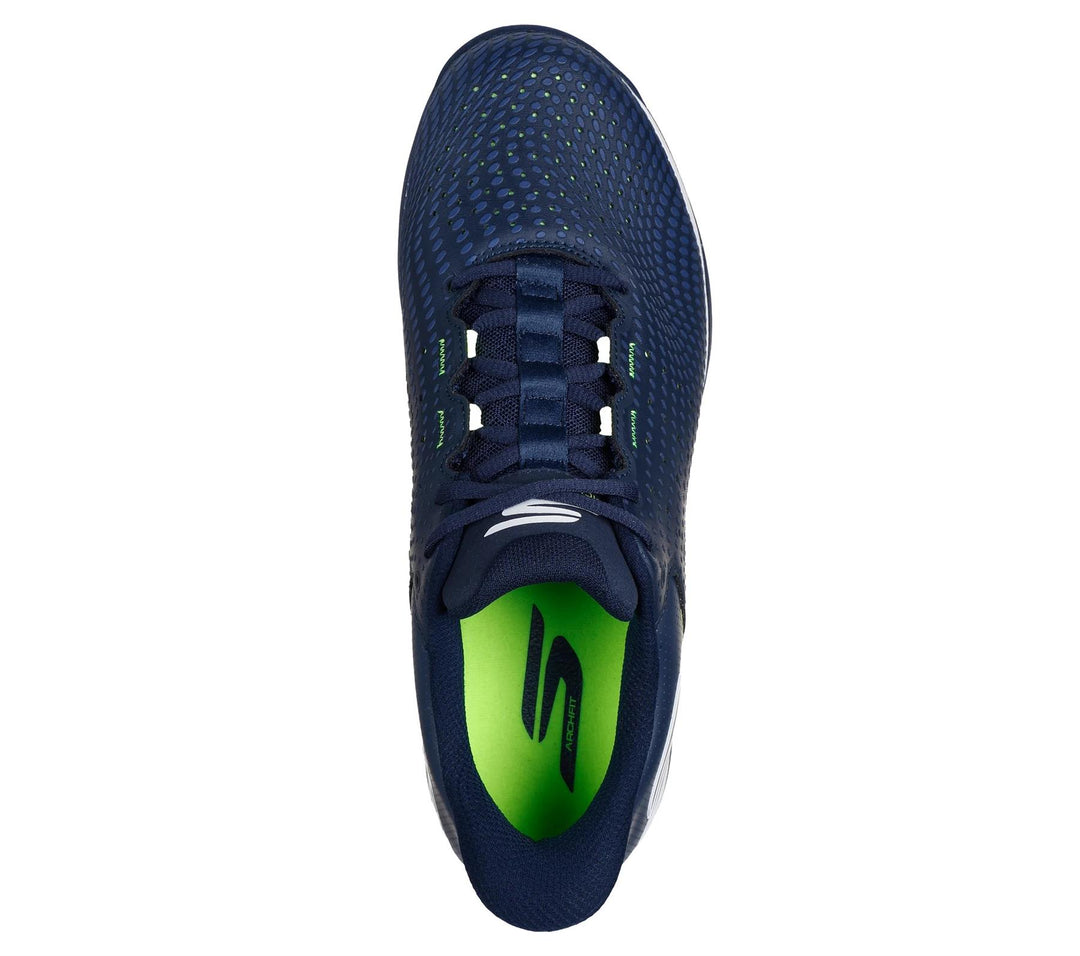 Men's Relaxed Fit Skechers 246101 Slip-ins Viper Court Reload Trainers in Navy/Yellow - Image 6
