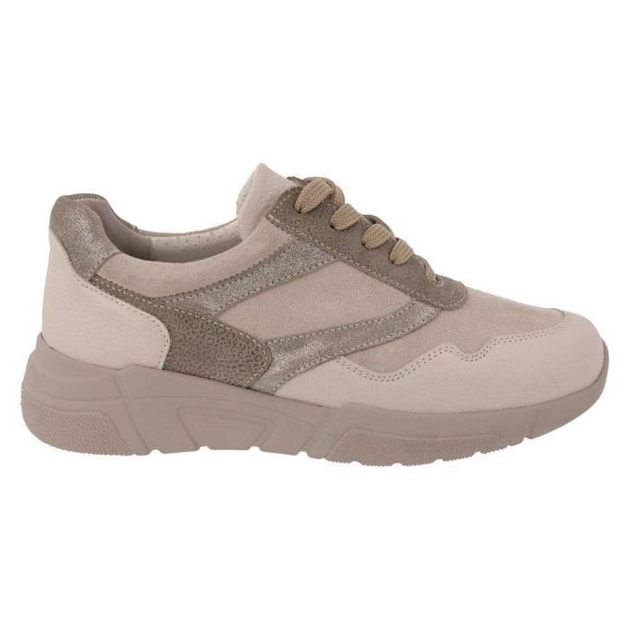 Women's Wide Fit DB Watercress Trainers in Navy Leather / Suede - Image 9