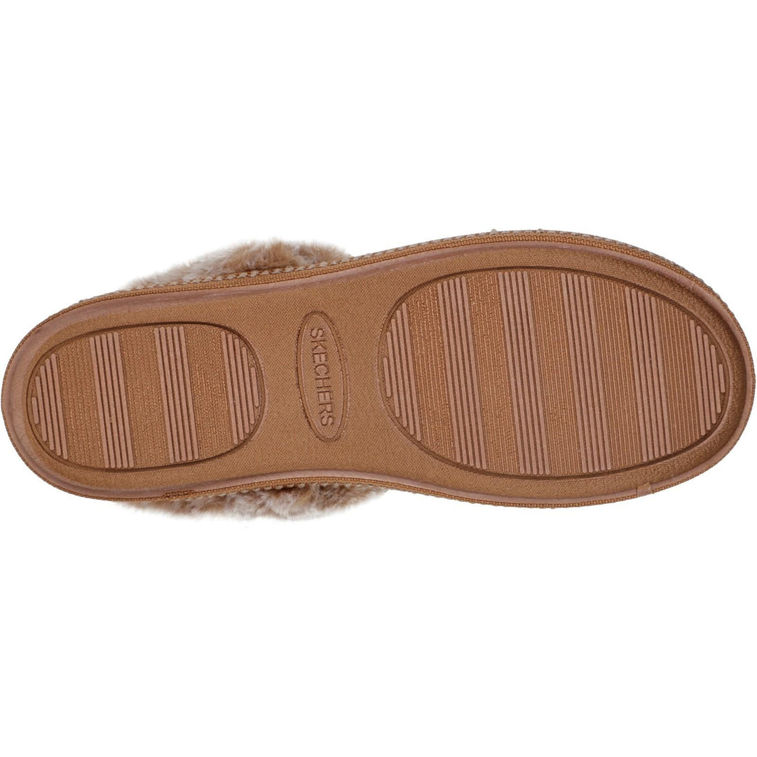 Women's Wide Fit Skechers Cozy 167219 Campfire Fresh Toast Slippers