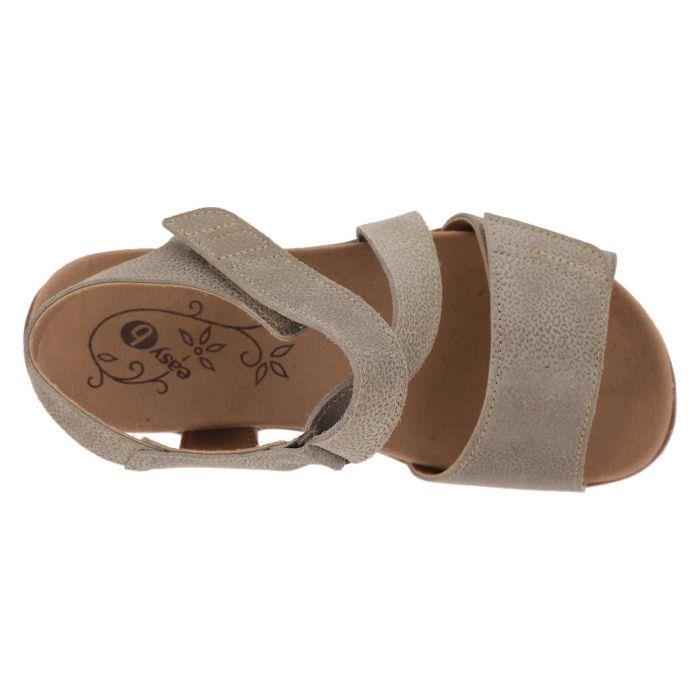 Women's Wide Fit DB Kalista Sandals in Blue Print Leather - Image 1