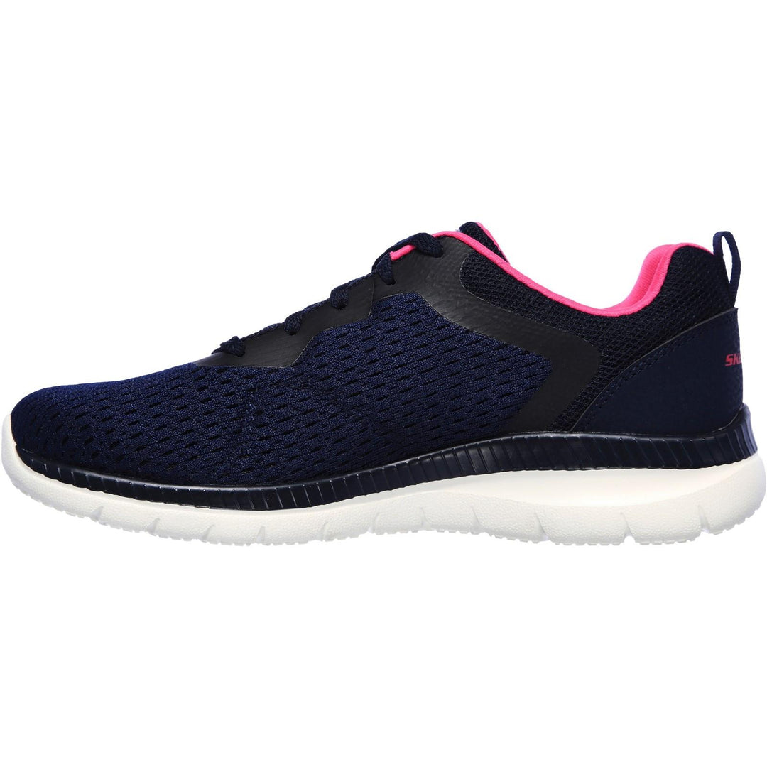 Women's Wide Fit Skechers 12607 Bountiful Quick Path Trainers in Black - Image 7