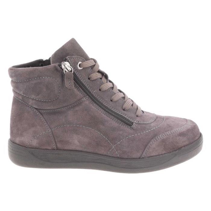 Women's Wide DB Fit Amber Ankle Zip Boots in Black Leather - Image 1