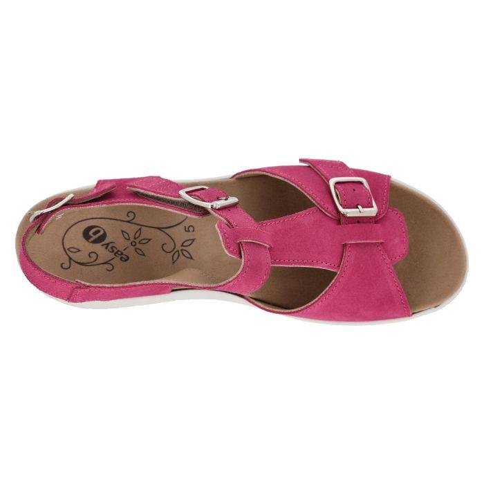 Women's Wide Fit DB Francesca Sandals in Blue Nubuck - Image 1