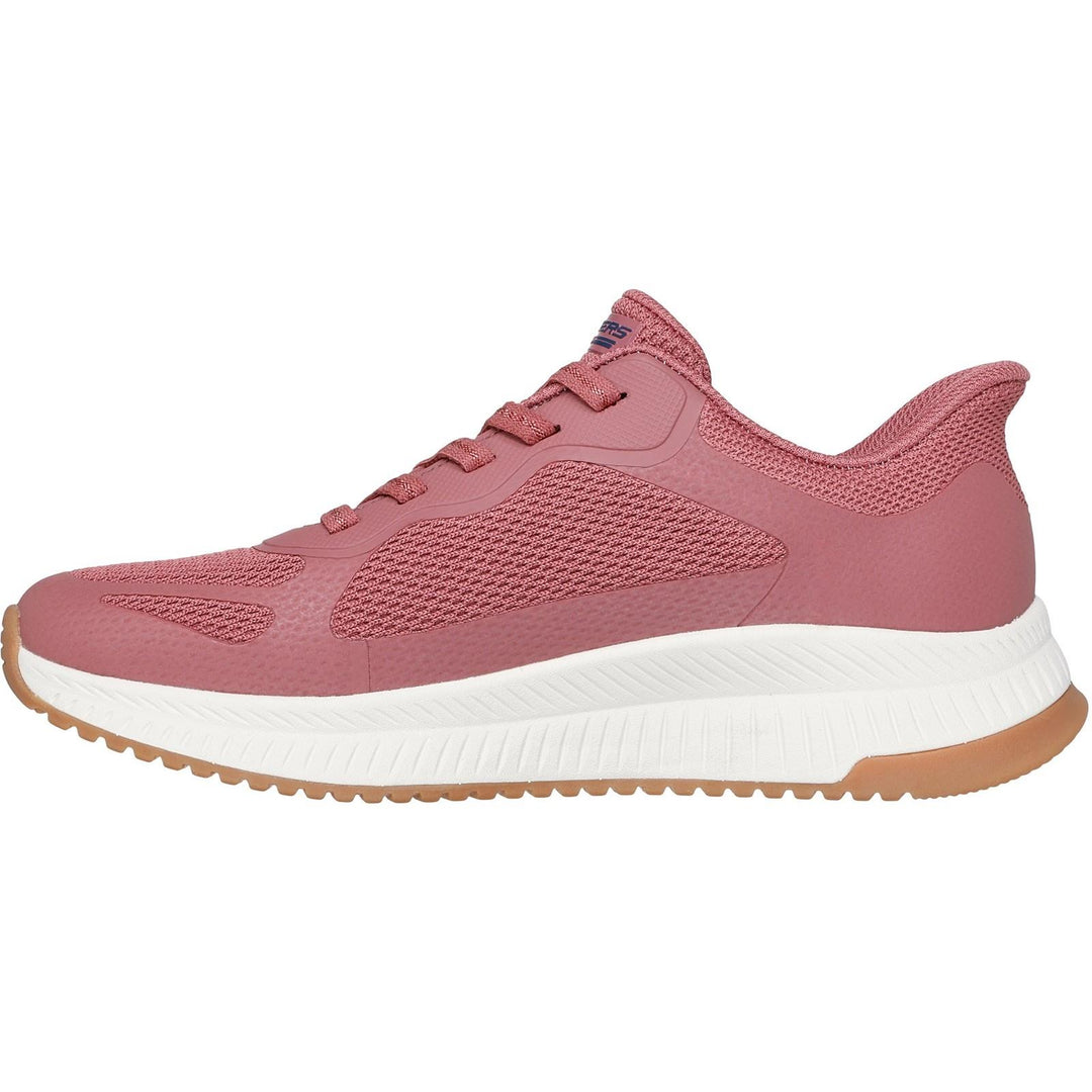 Women's Wide Fit Skechers 117624 Slip-ins Bobs Squad 4 Staple Look Trainers in Navy - Image 9