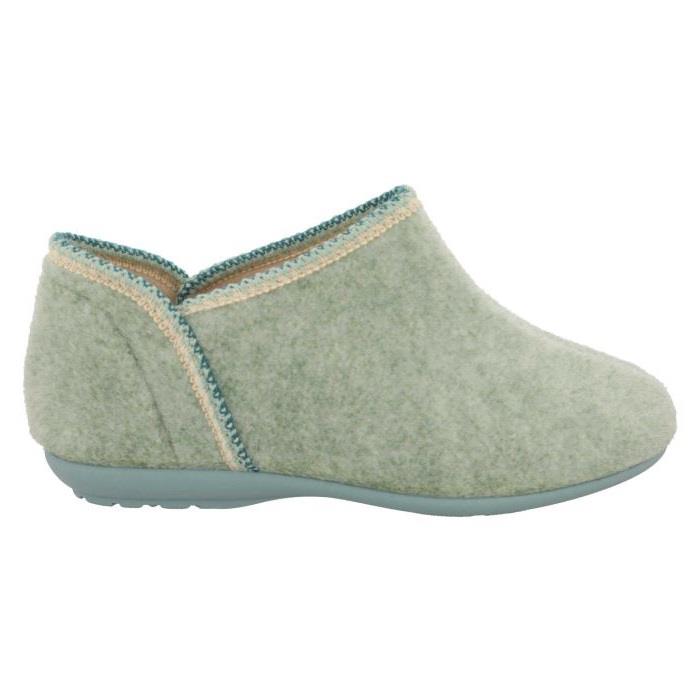 Women's Wide Fit DB Reedmace Ankle Slippers in Lilac Felt - Image 8