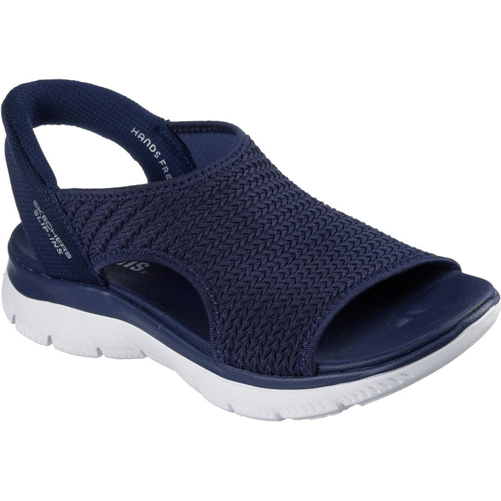 Women's Wide Fit Skechers 119519 Slip-ins Summits Sweetly Evolved Sandals in Black - Image 1