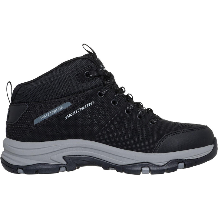Women's Relaxed Fit Skechers 180005 Waterproof Trego Trail Destination Boots - Black/Charcoal in Black/Charcoal - Image 1