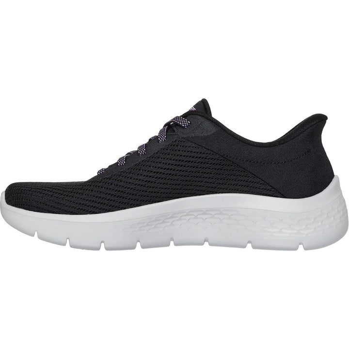 Women's Wide Fit Skechers 125516 Slip-ins Go Walk Flex Carla Trainers in Black - Image 1