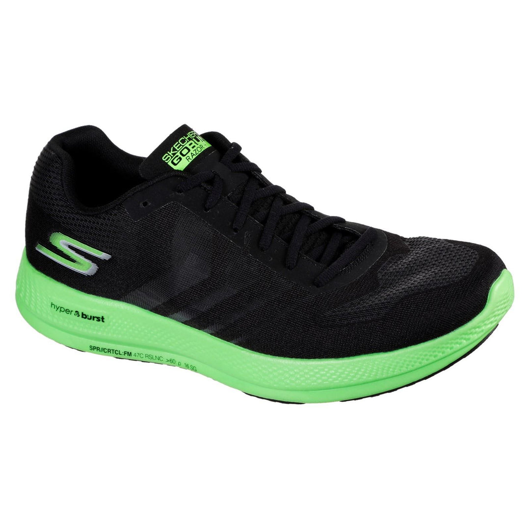 Men's Wide Fit Skechers Go Run Razor + Razor + Sports Trainers