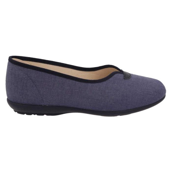 Women's Wide Fit DB Isobelle Canvas Shoes in Beige Canvas - Image 1