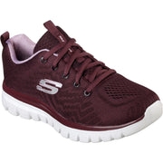 Skechers 12615 Graceful Get Connected Trainers Wine-2