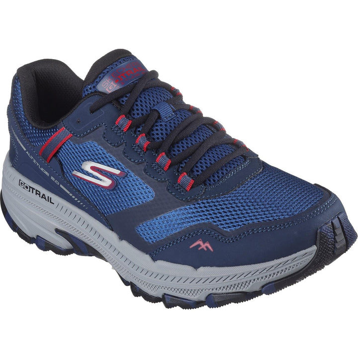 Men's Wide Fit Skechers 220754 Go Run Trail Altitude 2.0 Trainers in Olive/Black - Image 1