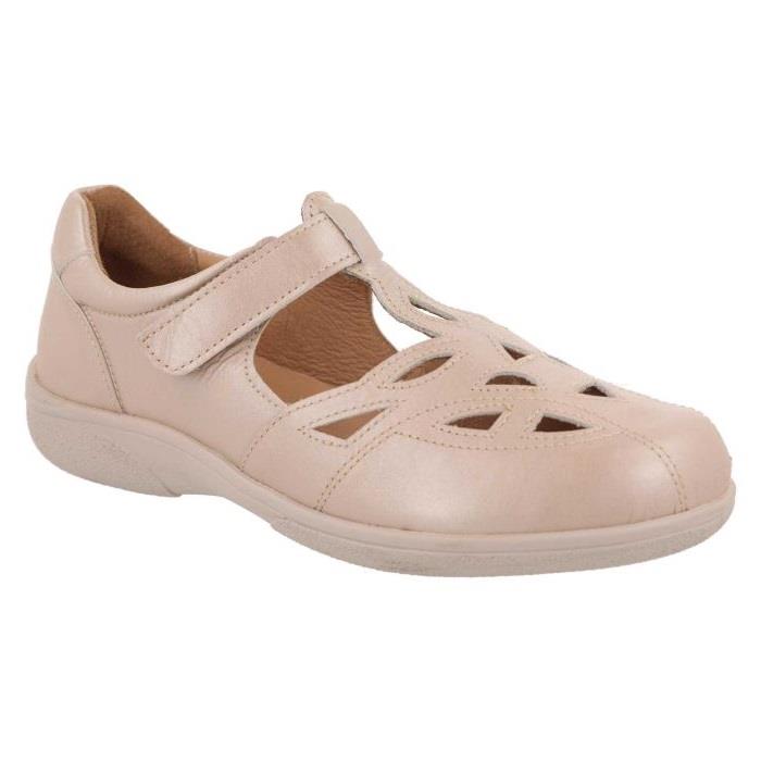 Women's Wide Fit DB Ayla Shoes in Navy Leather - Image 9