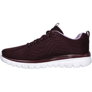 Skechers 12615 Graceful Get Connected Trainers Wine-4