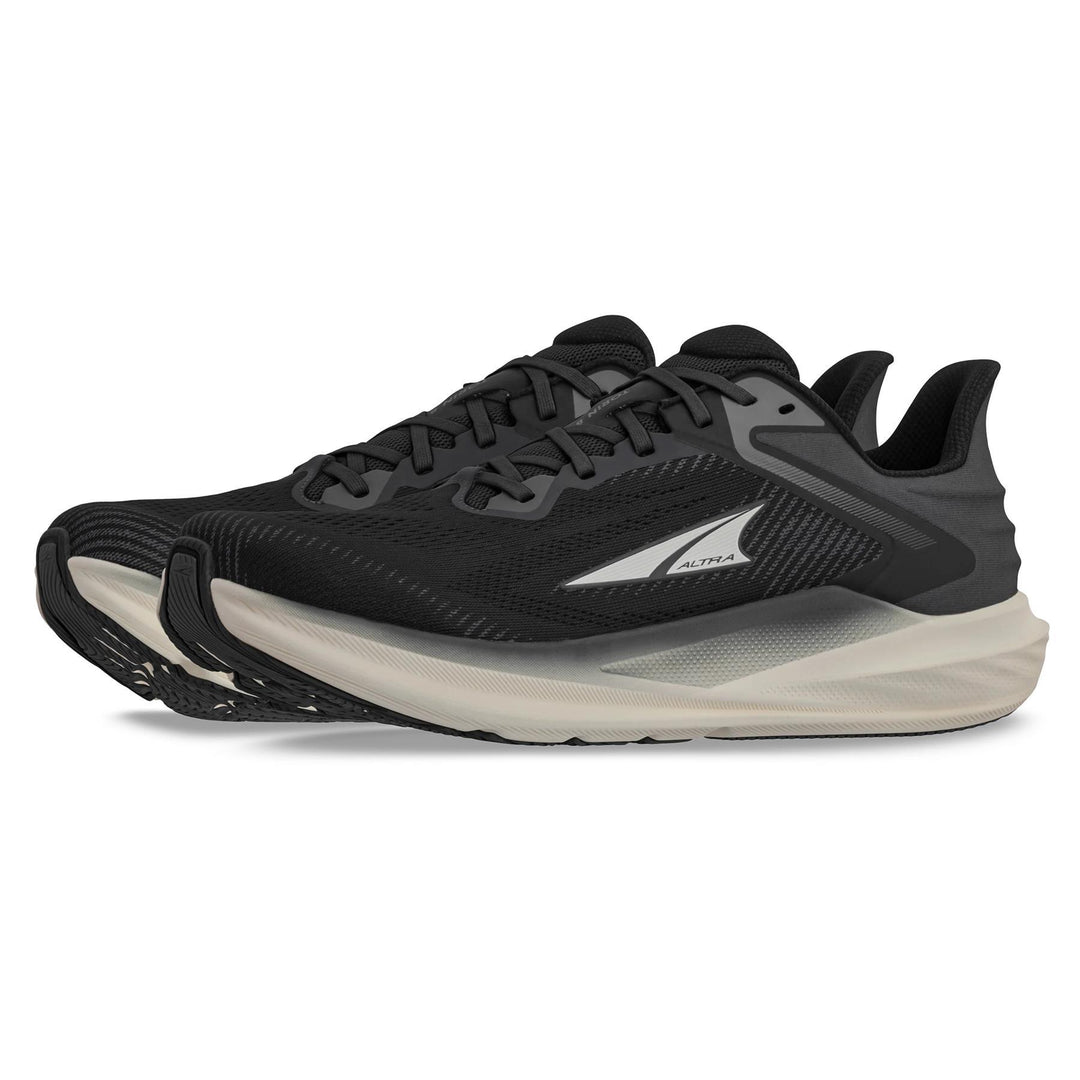 Men's Wide Fit Altra Torin 8 Trail Running Trainers in Black/White - Image 4