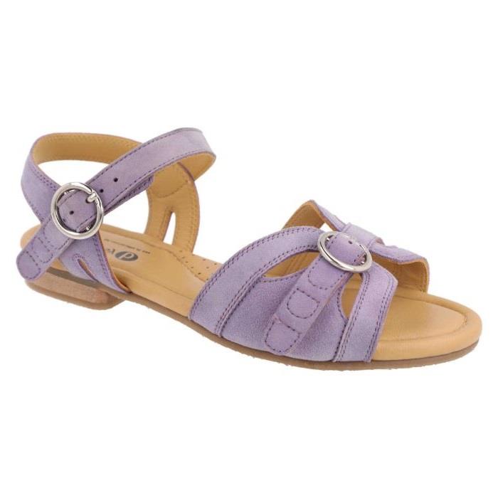 Women's Wide Fit DB Bonita Sandals in Lilac Suede - Image 3