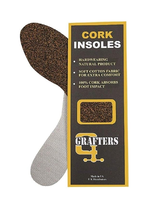 Wide Fit Grafters Natural Cork Insoles For Unisex