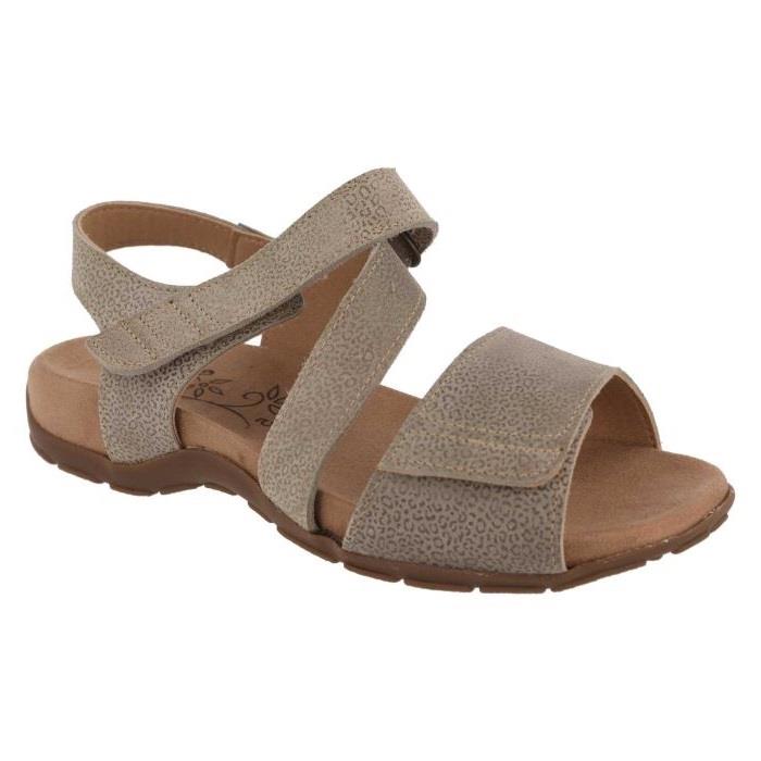 Women's Wide Fit DB Kalista Sandals in Blue Print Leather - Image 1