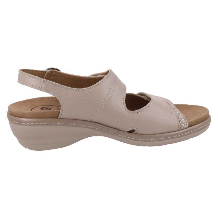 Women's Wide Fit DB Comfrey Sandals in Sky Blue Leather - Image 1