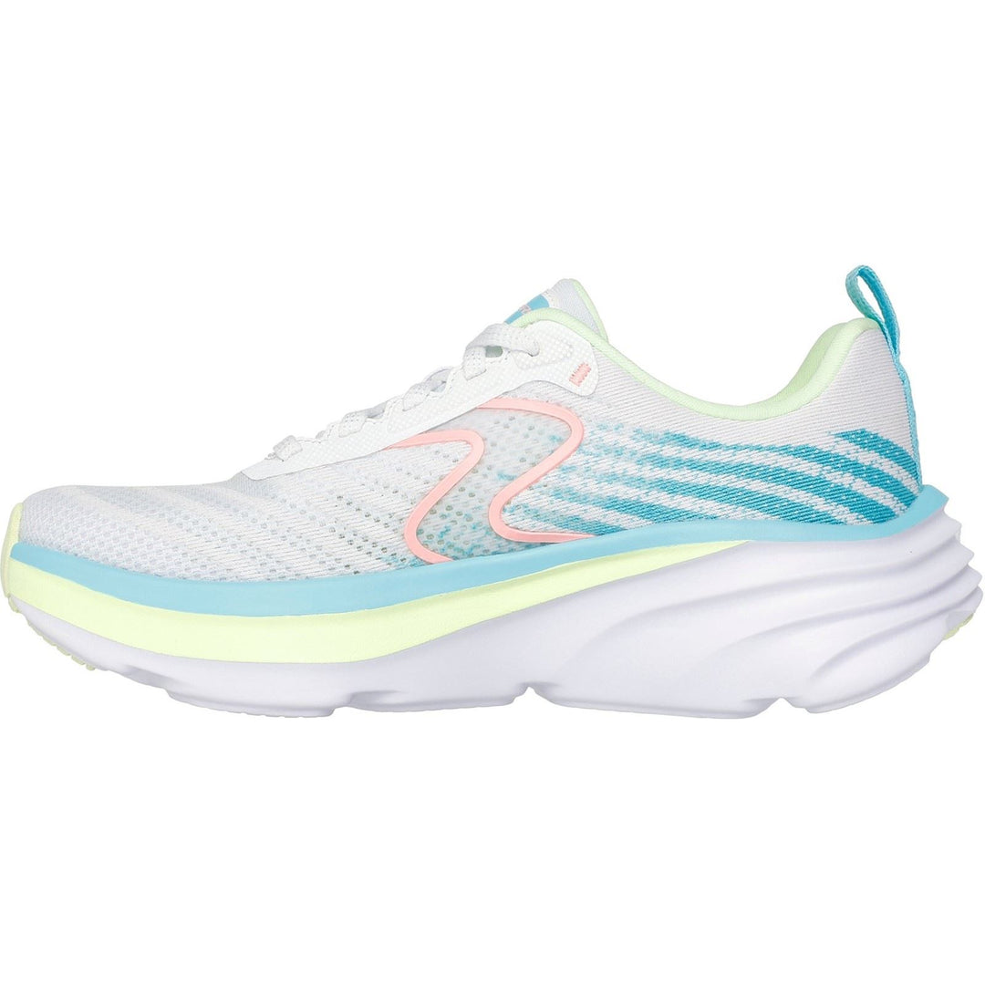 Women's Relaxed Fit Skechers 150583 D'lux Vapor Cool Breeze Trainers in White/Multi - Image 4