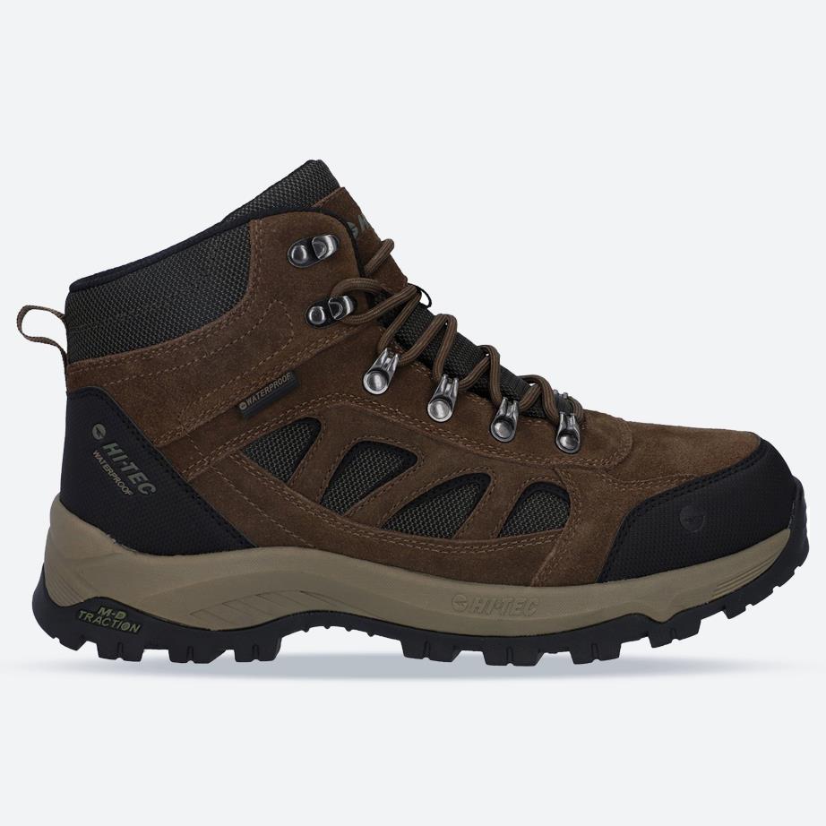 Men's Wide Fit Hi-Tec Bandera Expedition Mid Hiking Waterproof Boots