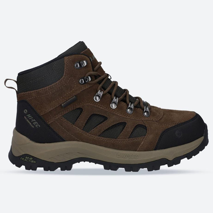 Men's Wide Fit Hi-Tec Bandera Expedition Mid Hiking Waterproof Boots