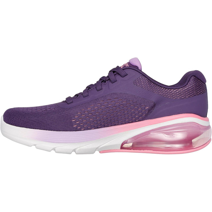 Women's Wide Fit Skechers 124375 Go Walk Air 3.0 Trainers in Navy/Purple - Image 1