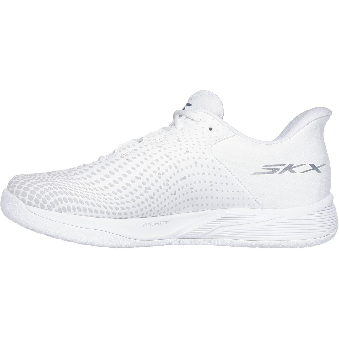 Men's Relaxed Fit Skechers Slip-Ins 172101 Viper Court Reload Trainers in White - Image 4