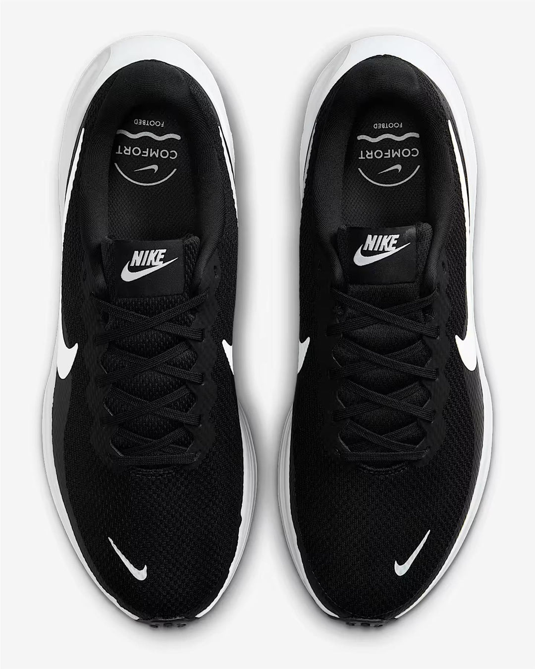 Men's Wide Fit Nike HQ1996-001 Revolution 8 Running Trainers