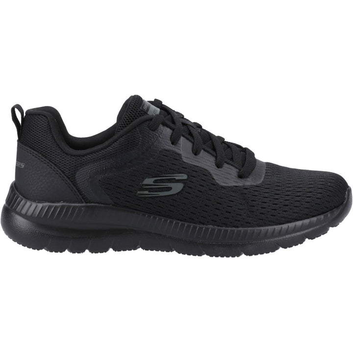 Women's Wide Fit Skechers 12607 Bountiful Quick Path Trainers in Black - Image 1