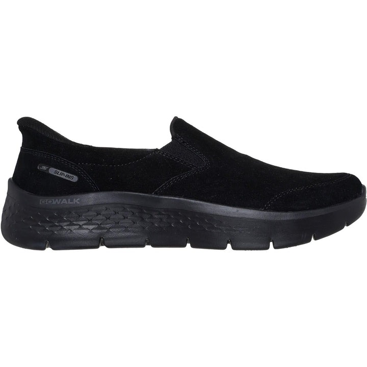 Women's Wide Fit Skechers 125508 Slip-ins Go Walk Flex Trainers in Black - Image 1