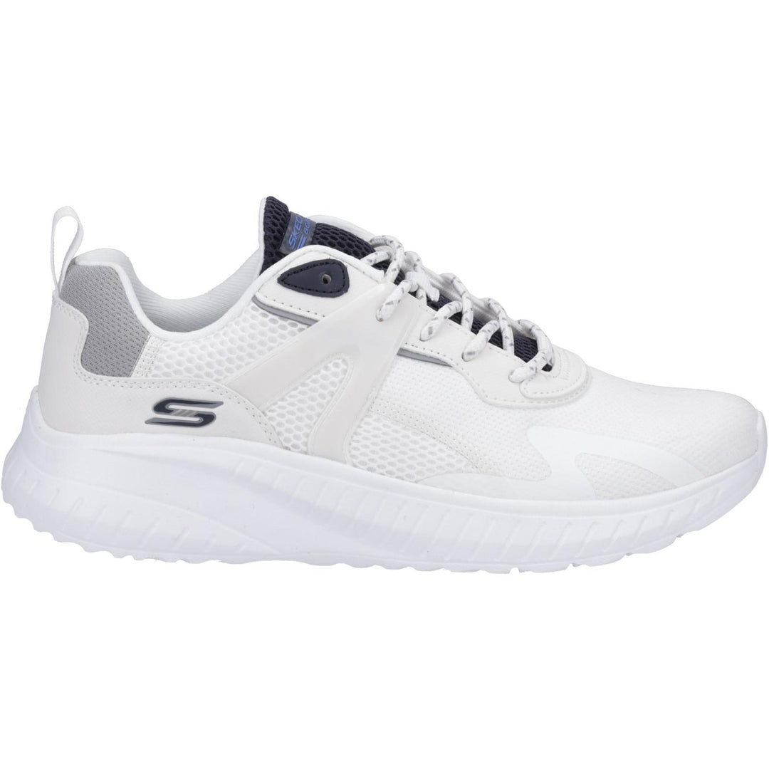 Men's Wide Fit Skechers 118034 Bobs Squad Chaos Trainers in White/Multi - Image 8