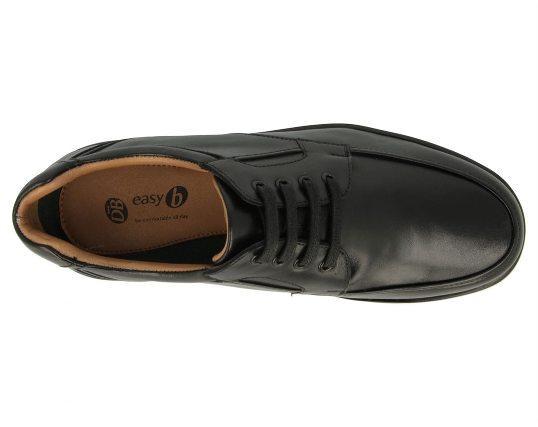 Zapatos DB Congo de ajuste ancho para hombre in Cuero Liso Negro - Image 5