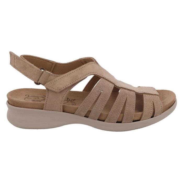 Women's Wide Fit DB Treasure Sandals in Sky Blue Leather - Image 1