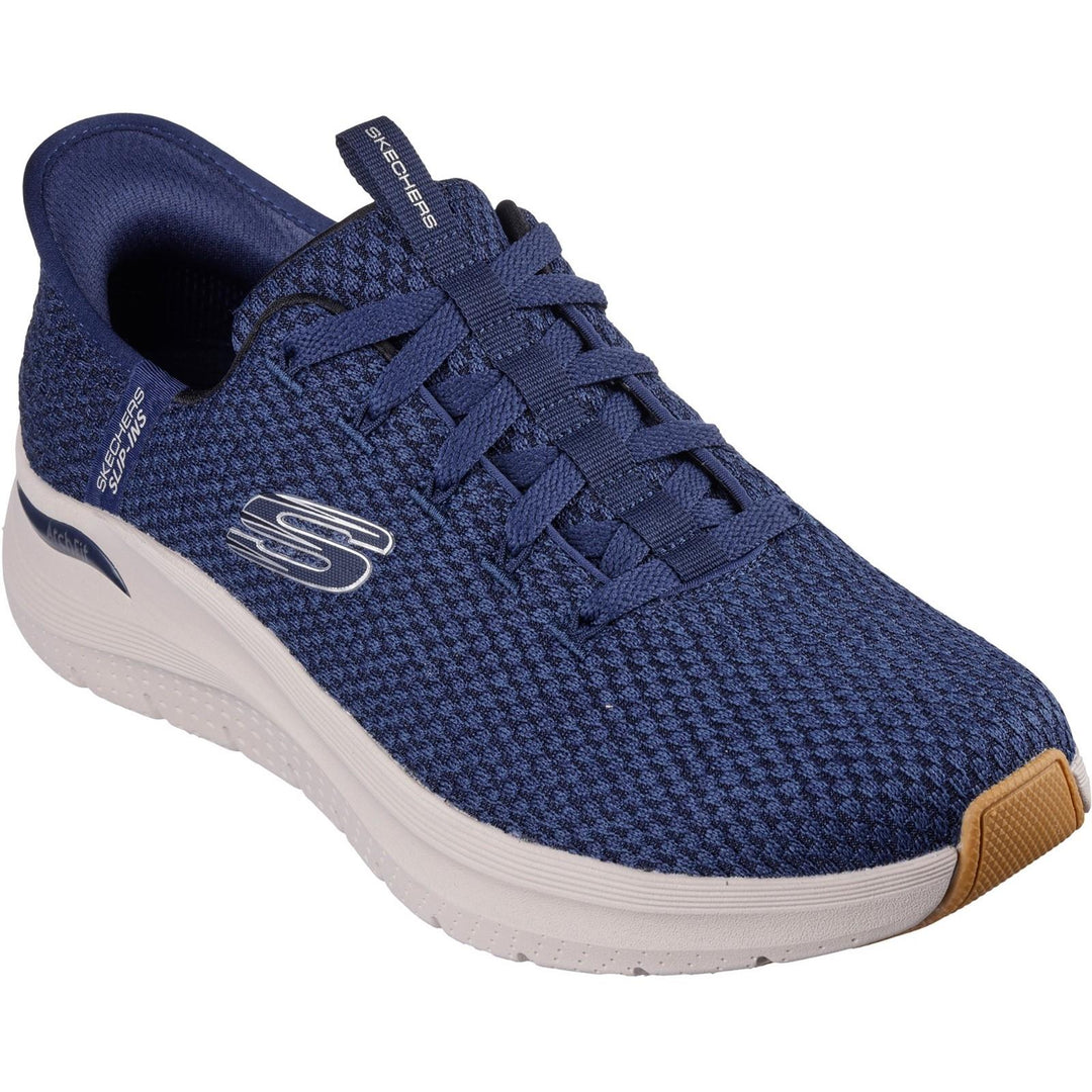 Men's Wide Fit Skechers 232462 Slip-ins Arch Fit 2.0 Look Ahead Trainers in Black - Image 6