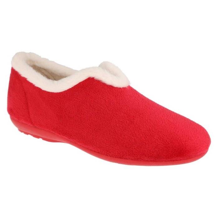 Women's Wide Fit DB Faye Slip on Slippers in Navy Velour - Image 19